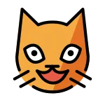 Grinning Cat SVG Icon